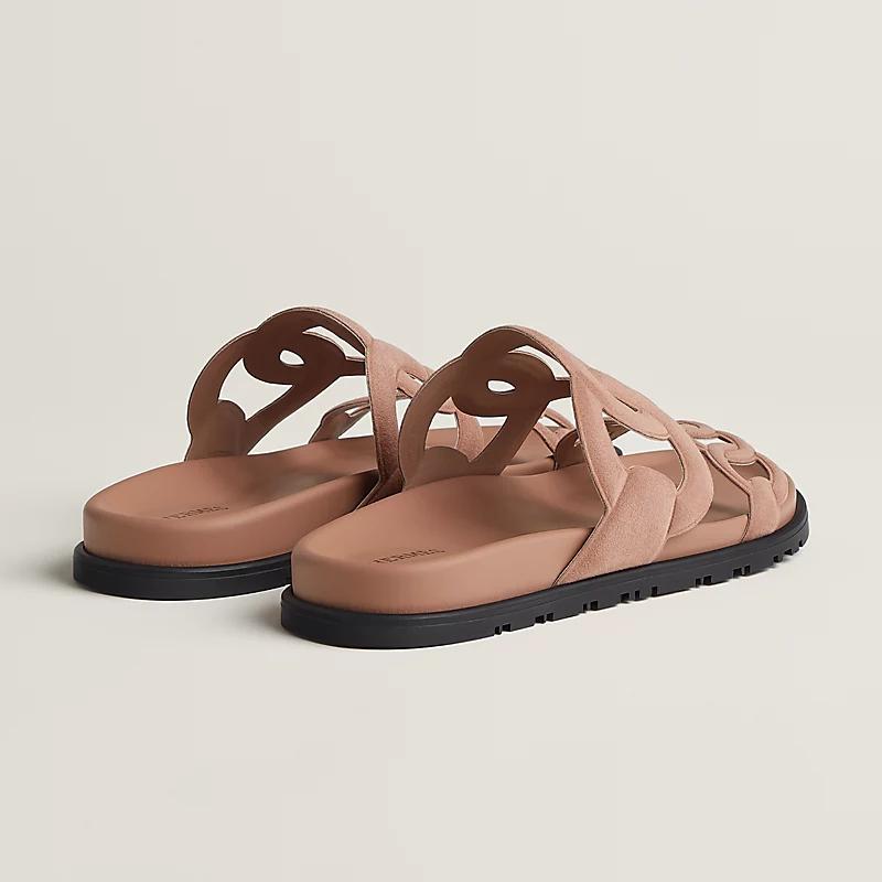 Dép Hermes Extra Sandal Nữ Hồng Đậm